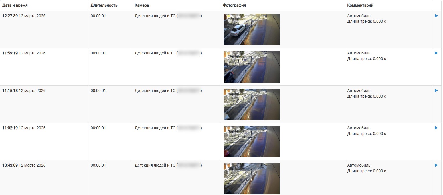 Обнаружение объектов: экран 3
